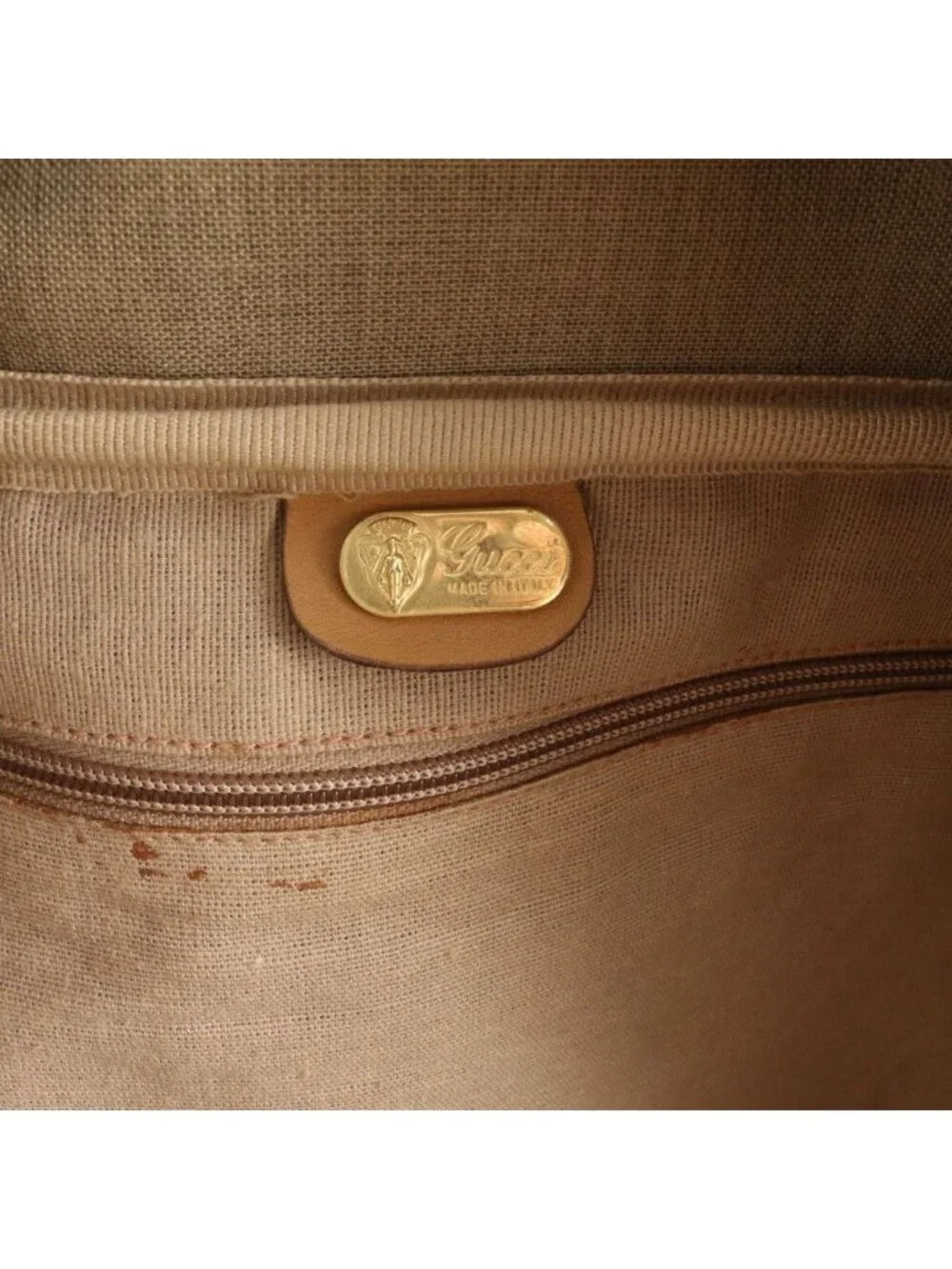 Gucci Micro GG Sherry Line Leather Boston Bag Tote